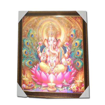 "5D Ganesh Photo Frame -code 1204-001 - Click here to View more details about this Product
